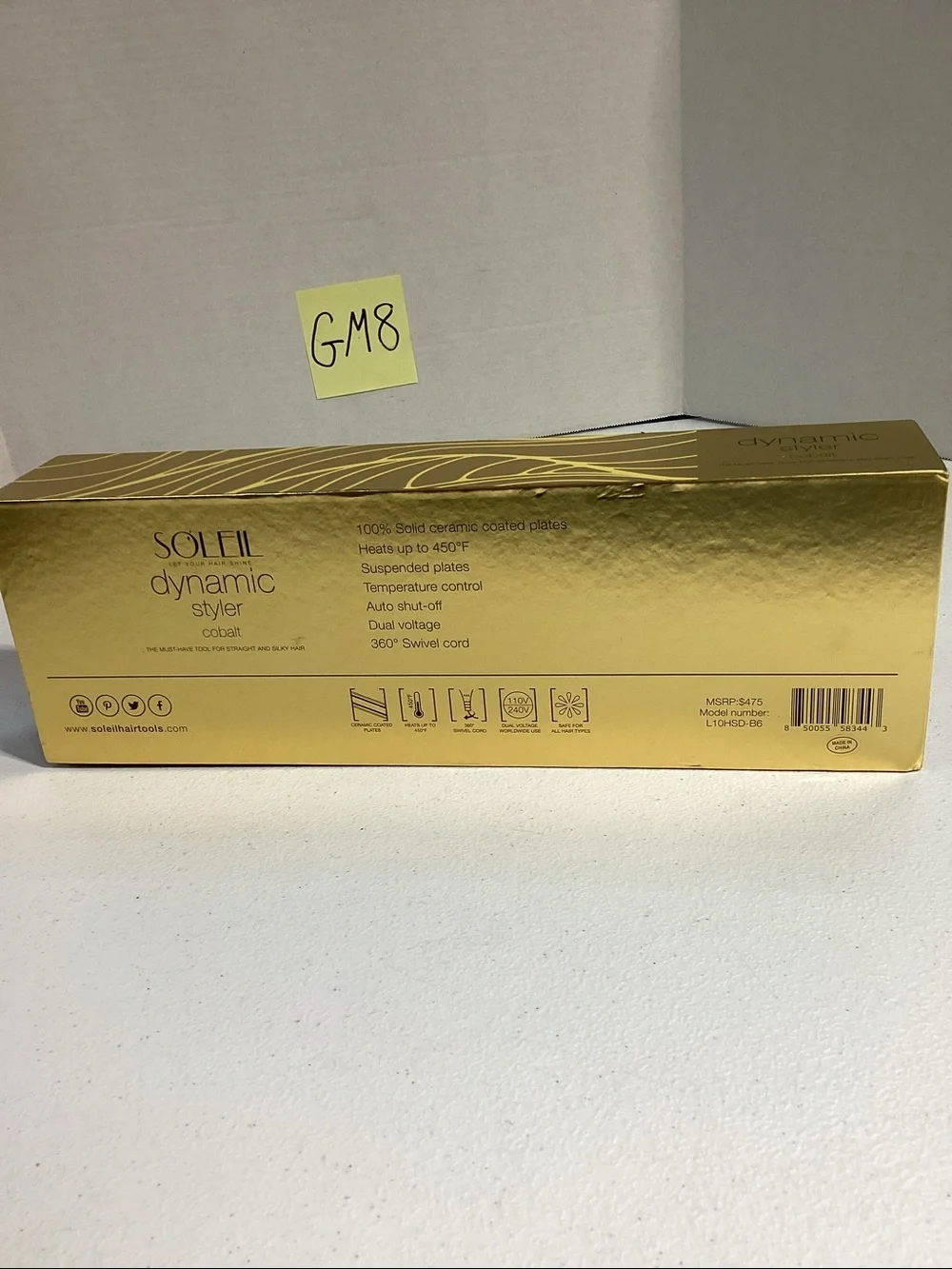 Blue Ceramic Hair Straightener